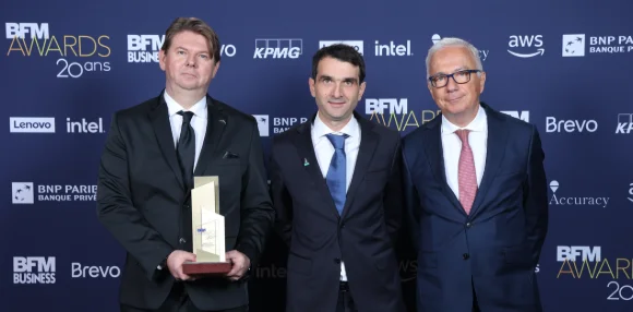 David Glijer, Directeur de la transformation digitale France et Alain le Grix de la Salle, Président France ArcelorMittal